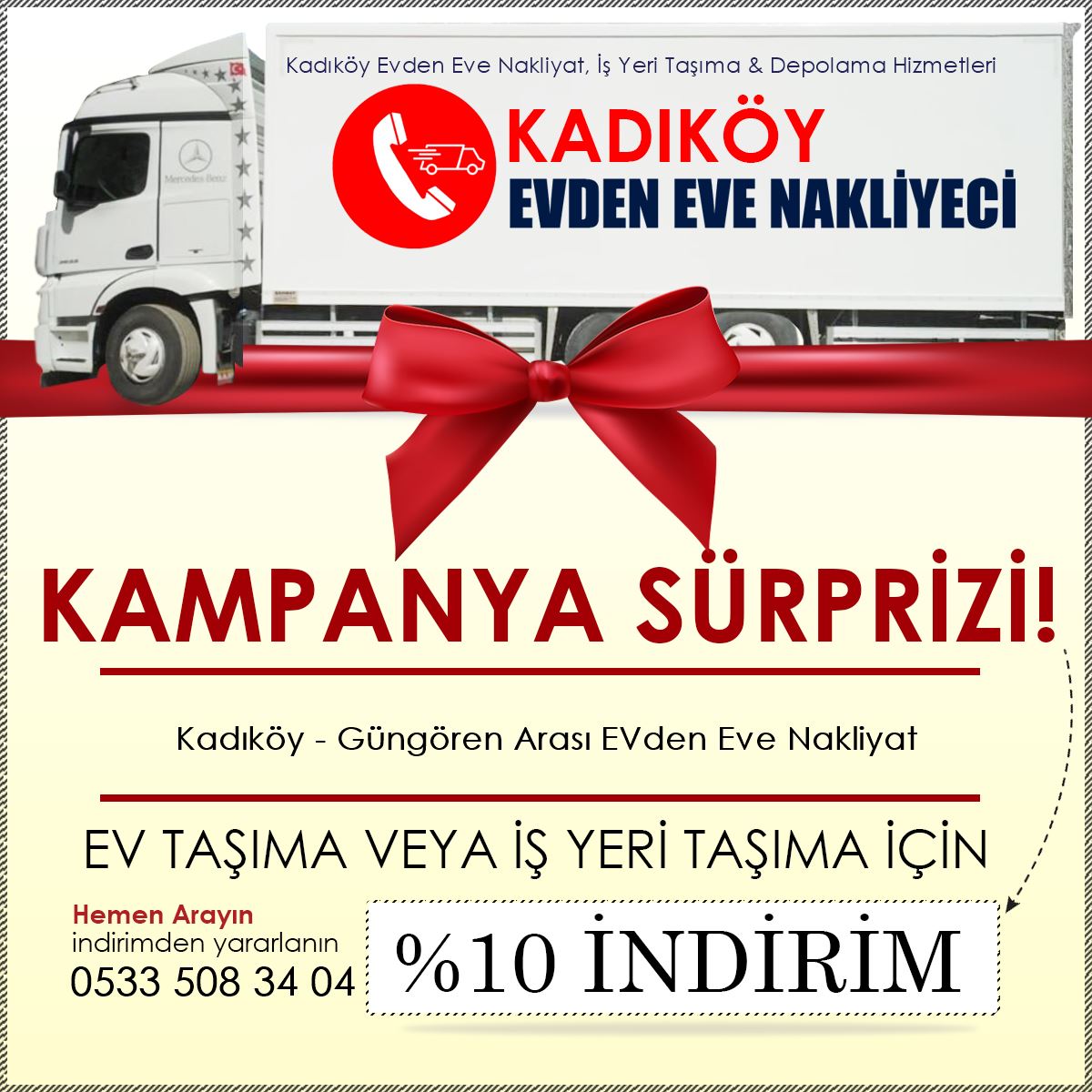 Kadıköy - Güngören Arası EVden Eve Nakliyat