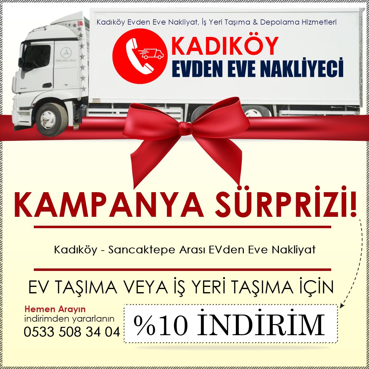Kadıköy - Sancaktepe Arası EVden Eve Nakliyat